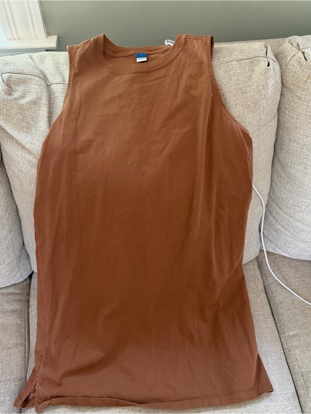 Sleeveless Brown Tank Top dress